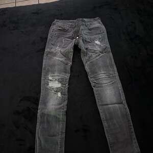 Philipp Plein Distressed Biker Jeans
